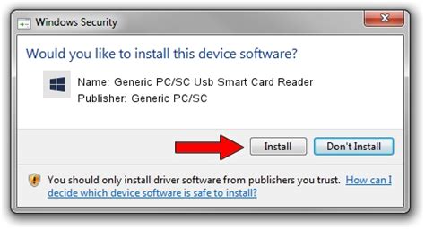 generic pc sc usb smart card reader driver|microsoft smart card driver download.